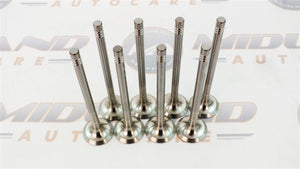 8x EXHAUST VALVES FOR RENAULT NISSAN VAUXHALL 2.0 DCi M9R 16v DIESEL ENGINE
