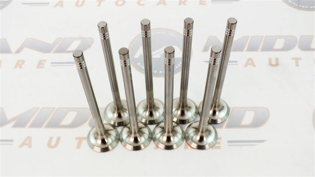 8x EXHAUST VALVES FOR RENAULT NISSAN VAUXHALL 2.0 DCi M9R 16v DIESEL ENGINE