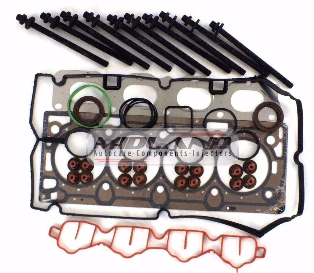 VAUXHALL OPEL A16XER & Z16XER 16v ENGINE MLS HEAD GASKET SET AND HEAD BOLTS